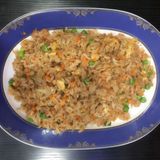 Arroz frito con salsa de soja