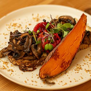 Tostada Vegana de Setas Asadas