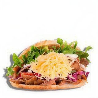 Doner kebab con queso de oveja