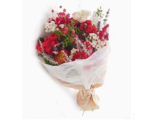 Ramo Flores Secas Rojo