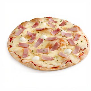 Pizza Con Jamón Y Queso