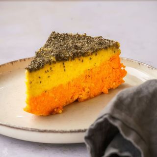 Tarta crudivegana de zanahoria