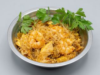 Fideos de arroz al estilo Singapur