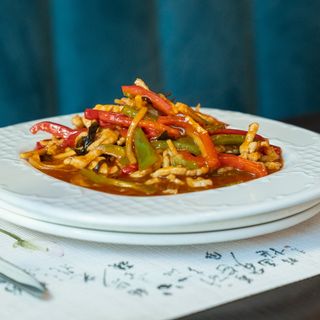 Tira de cerdo estilo Yu-Xiang