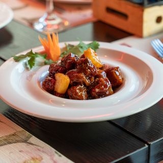 Costilla iberica en salsa agridulce
