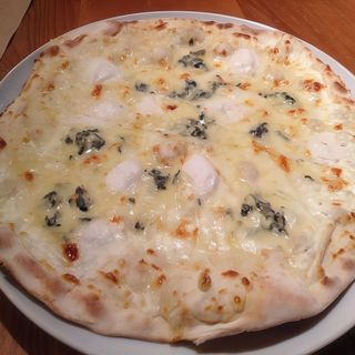 Pizza 4 quesos (32 cm.)