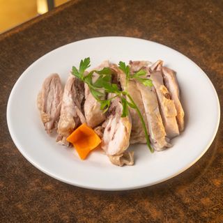 Pollo Cocido Troceado Con Salsa Soja