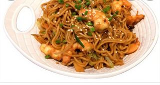 12b Yakisoba con gambas