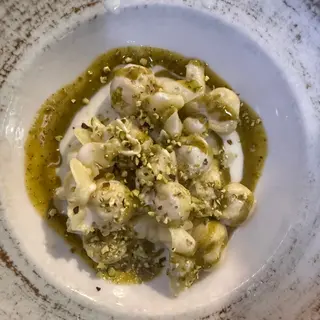 Saccottini al gorgonzola e pistacchio