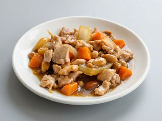 Pollo con salsa de ostras