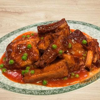 Costillas con salsa agridulce