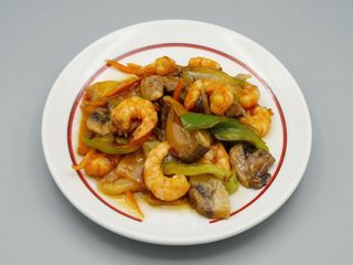 Chop Suey de gambas