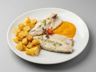 Lomo de lubina al horno
