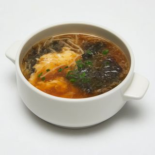#15 Sopa con huevo y algas