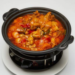 #65 Pollo al curry rojo al estilo malayo