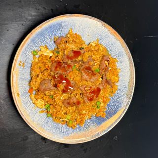 Yakimeshi con ternera y verdura