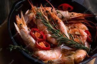 Langostinos picantes