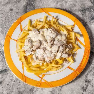 Champiñones al roquefort