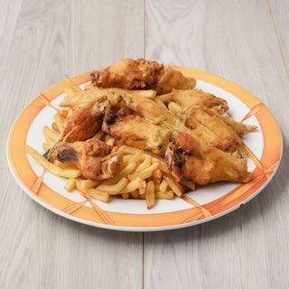 Alitas de pollo con patatas