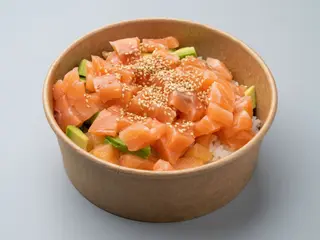 Poke salmon