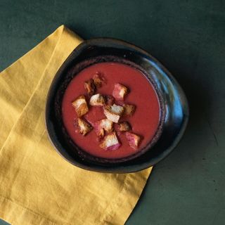 Gazpacho casero sin picatostes (V)