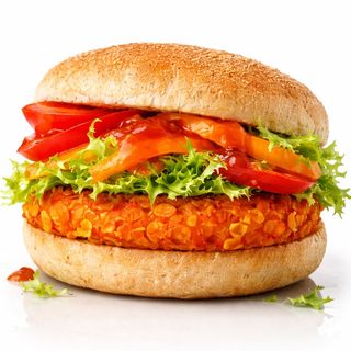 Hamburguesa crunchy de pollo