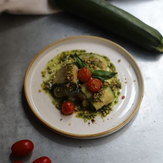 raviolis de calabacín