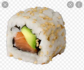 califonia de salmon y aguacate 8 pieza