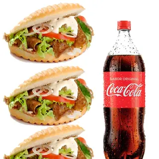 Oferta especial 2 kebab 1 patatas garnde 2 lata