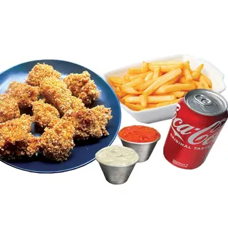 Menú chicken popcorn (8 uds.)