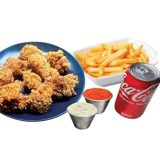 Menú chicken popcorn (8 uds.)