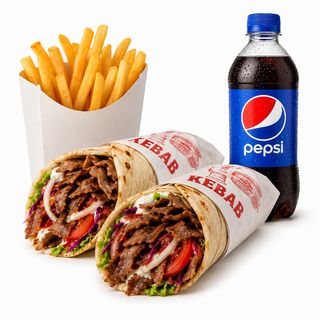 Combo: 2 Durum, 2 Patatas y 1L Pepsi Botella