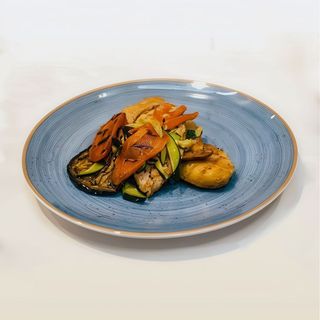 Pollastre a la planxa amb verdures