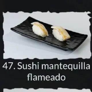 107- Sushi De Pez Mantequilla Flameado (2 Pzs.)