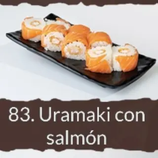 957- Uramaki con salmón