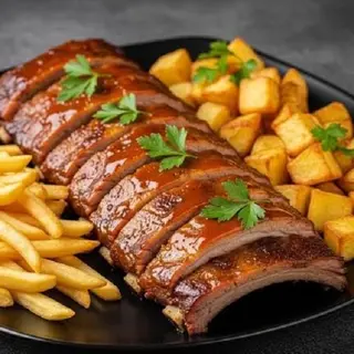 Costilla a la barbacoa