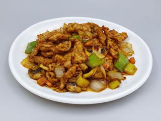 89. Cerdo con salsa picante