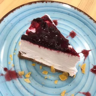 Tarta de queso y fresas 