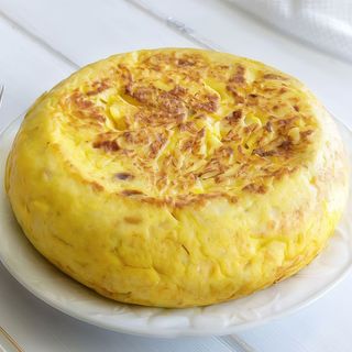Tortilla de patatas con cebolla