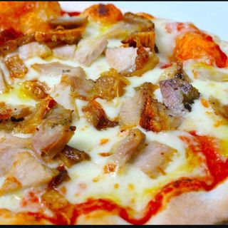Pizza con porchetta (33 cm.)