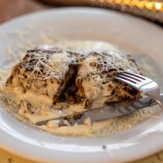 Lasaña de boletus