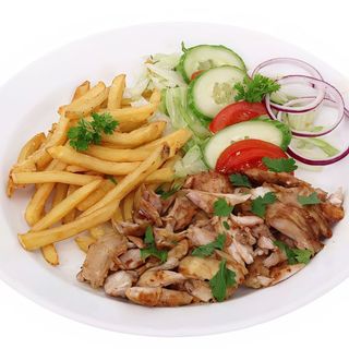 Menú plato de kebab