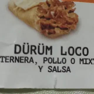 Menu Durum loco