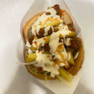 Pita Turco (Pollo Kentucky) con patatas dentro