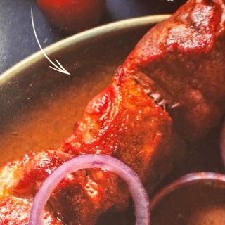 Brocheta de cerdo