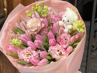 Sweet Pink Teddy Tulips - 30 Tulipanes Rosados