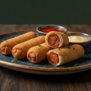 !!NUEVO!! Tequeños Txistorra (10 unidades+salsa)