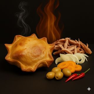 EMPANADILLA DE POLLO AL CARBÓN PICANTE