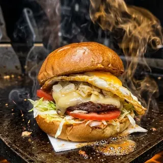Hamburguesa de pollo completa