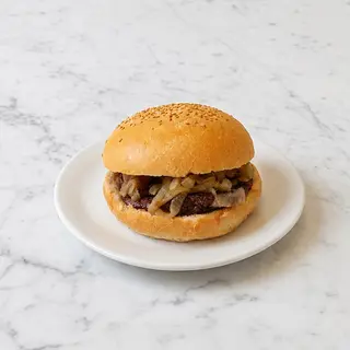 Hamburguesa con cebolla